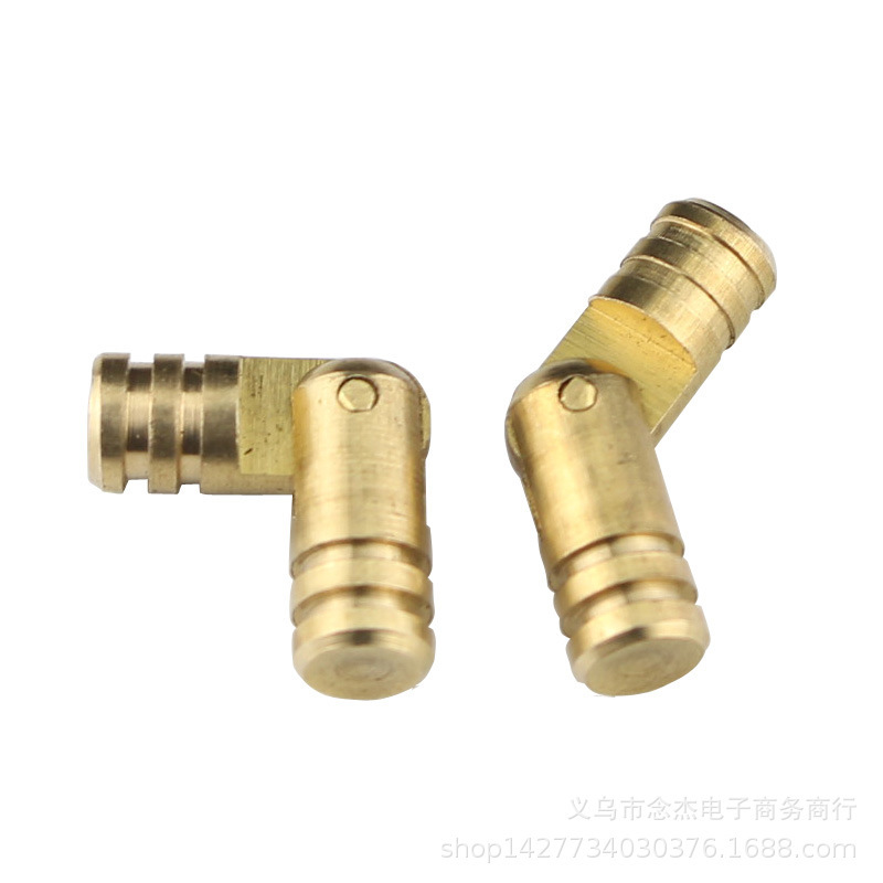 5Mm/4Mm Thick Brass Cylindrical Hinge Hidden Hinge Fixed Hinge Wooden Box Gift Box Link Hinge Support Lotus Leaf