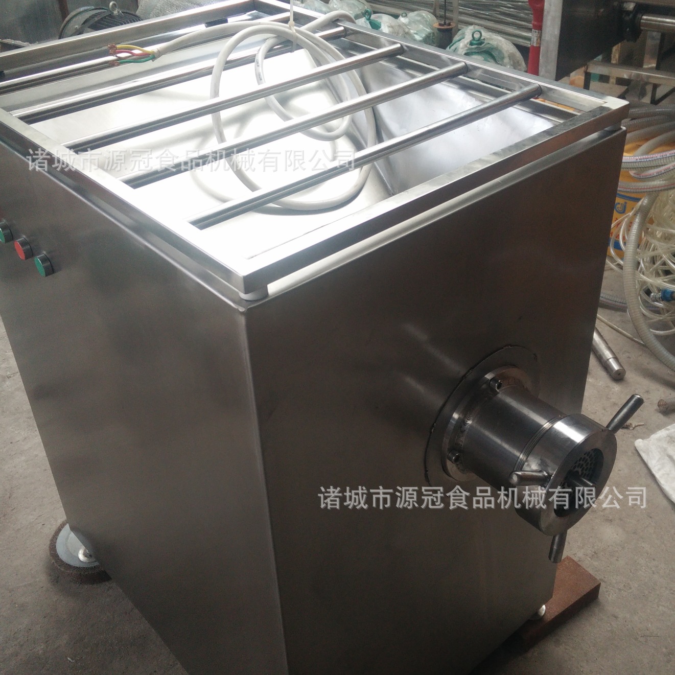 供应大型绞肉机 全自动鲜肉冻肉带骨肉绞肉机 商用肉馅绞制设备