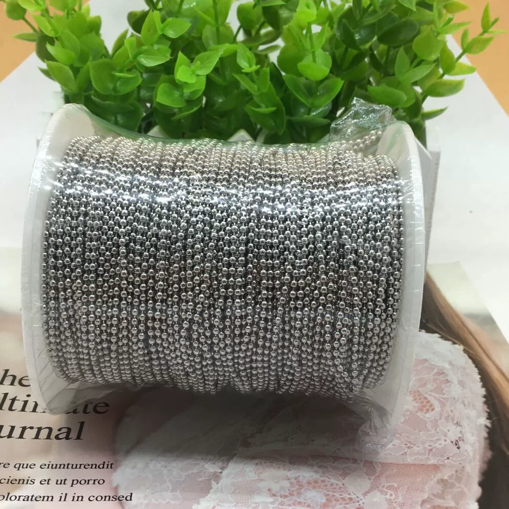 Круглые бусины из нержавеющей стали, аксессуар, аксессуары, 100 м