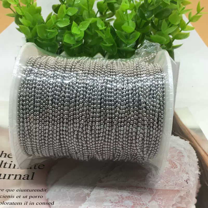 Круглые бусины из нержавеющей стали, аксессуар, аксессуары, 100 м