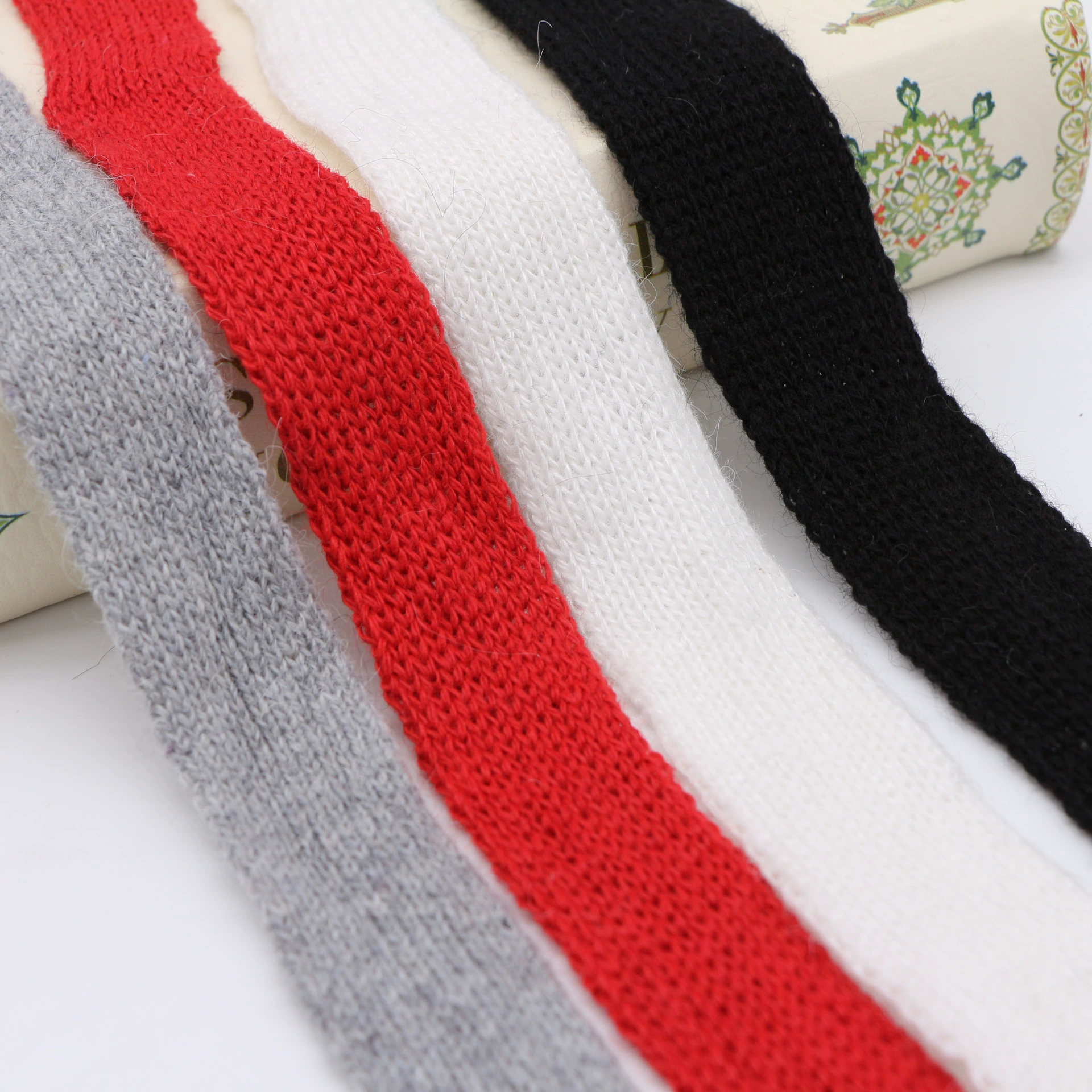 Woven elastic hair accessory with bow, material, Korean style