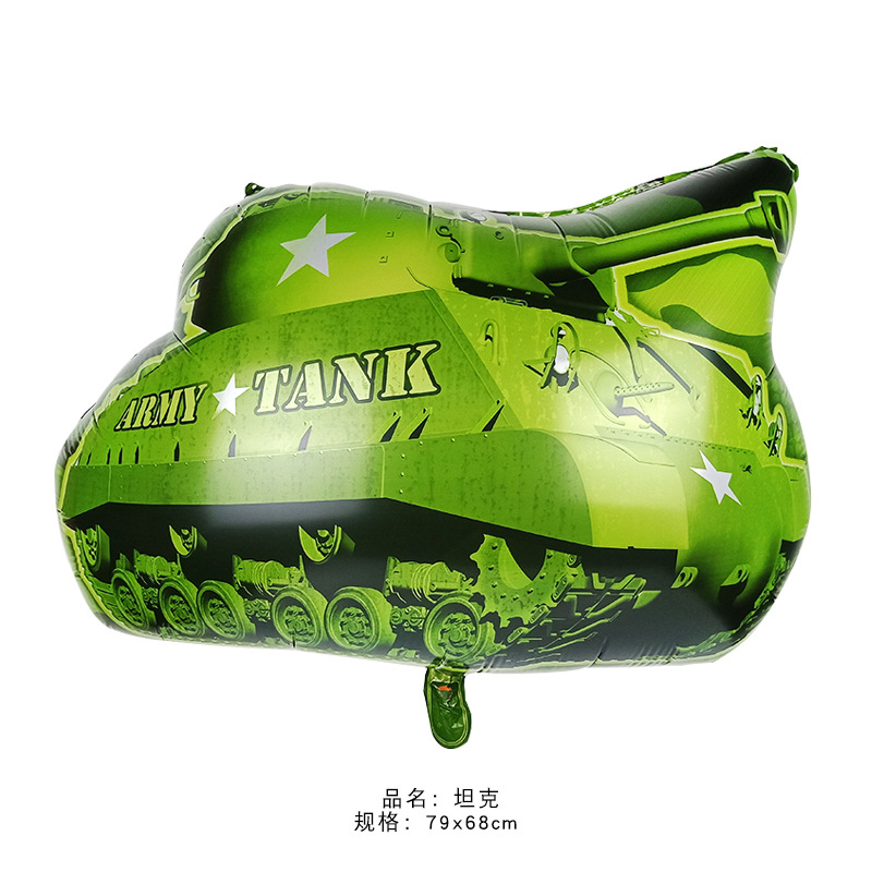 Tren globo niños fiesta decoración policía coche tanque camión bomberos autobús escolar ingeniería vehículo placa de aluminio globo al por mayor