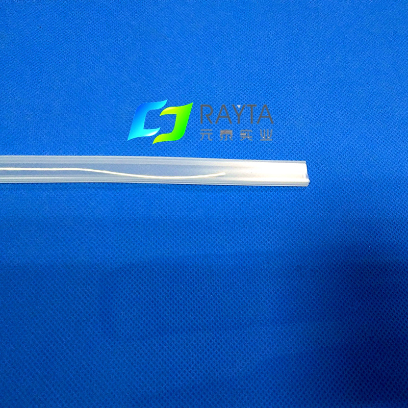 供应 3528灯带硅胶管 led硅胶管 灯带  8mm透明硅胶套管带卡槽