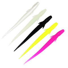 Climbing perch 11cm 3g lure soft plastic fake bait pointed tail imitator glow worm multi-color Texas rig fishing gear accessories