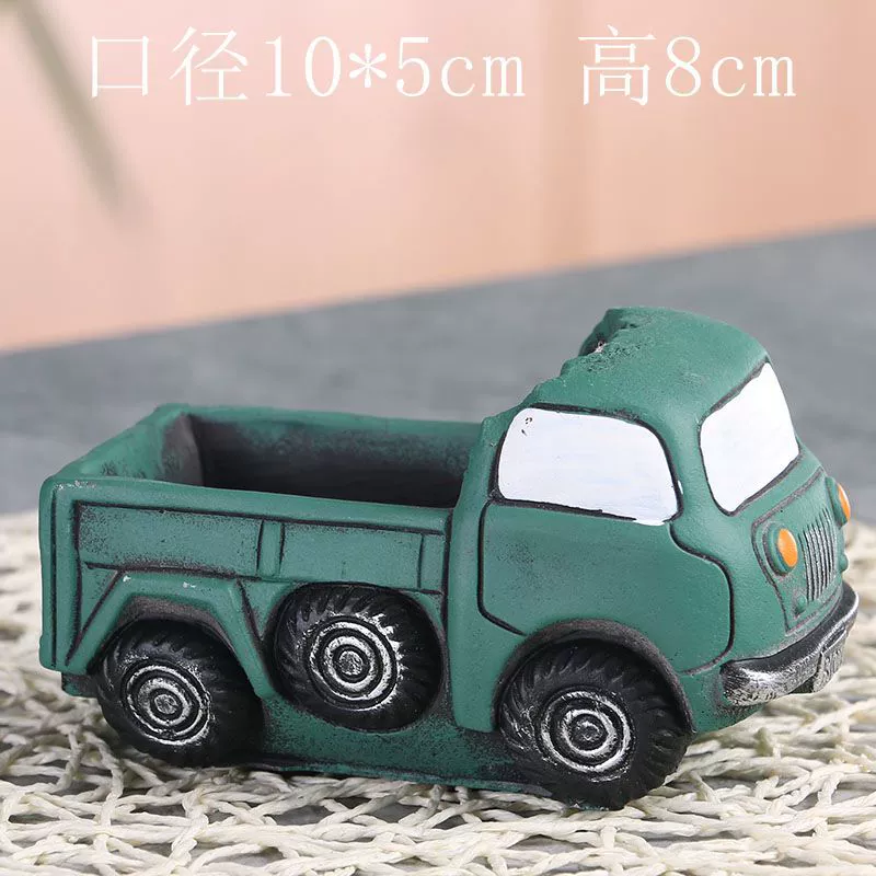 Creative retro cartoon breathable flowerpot, micro landscape