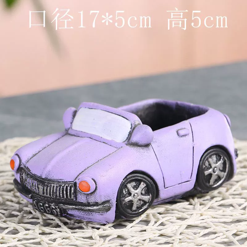 Creative retro cartoon breathable flowerpot, micro landscape