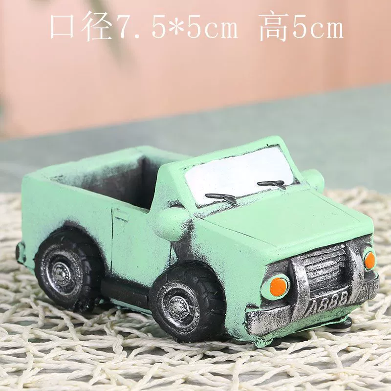 Creative retro cartoon breathable flowerpot, micro landscape