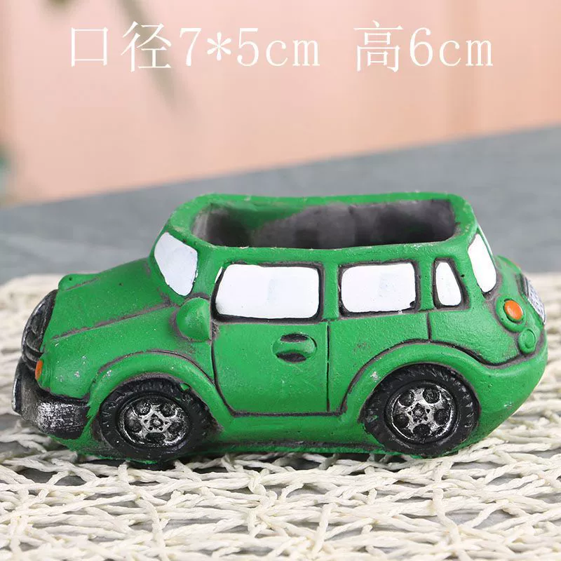 Creative retro cartoon breathable flowerpot, micro landscape