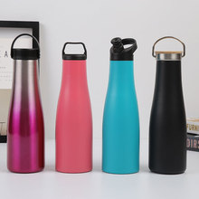 新款创意二代可乐瓶 时尚锥形瓶 便携户外旅行运动水壶 可定