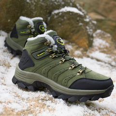 Cross-border special supply of extra large size 48 outdoor shoes plus velvet hiking cotton shoes men's travel shoes versatile sports shoes hiking shoes