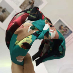 韓國新品發箍寬邊中間打結明星同款韓版髮飾發卡森女百搭氣質頭箍