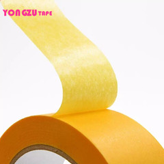 Yongzhuan Yellow Washi Tape Temperature Resistant 100 Degree Masking Paper Tape Car Spray Paint Covering Beautiful Seams Exterior Wall Decoration