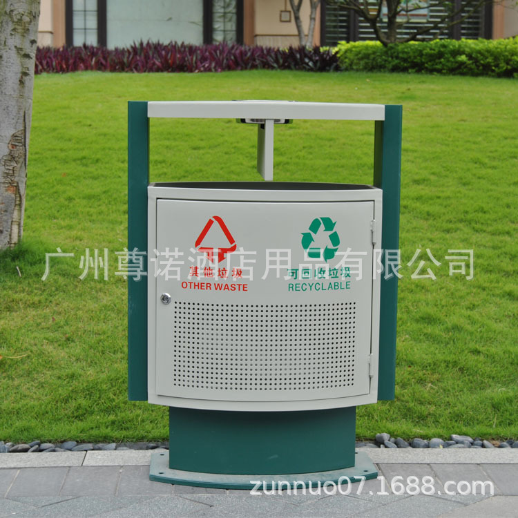 不锈钢户外垃圾桶小区学校分类垃圾箱果皮箱室外垃圾桶厂家直供