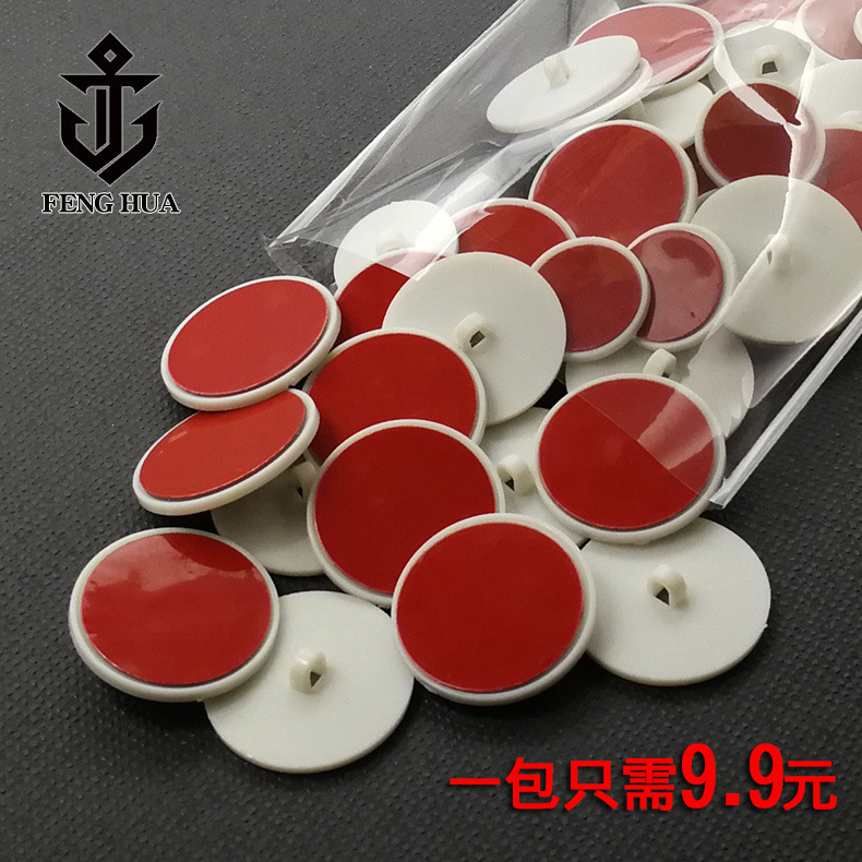 3m strong sticky flag pole hanging with foot buttons white plastic sticky Hook Advertising round fixing accessories hook