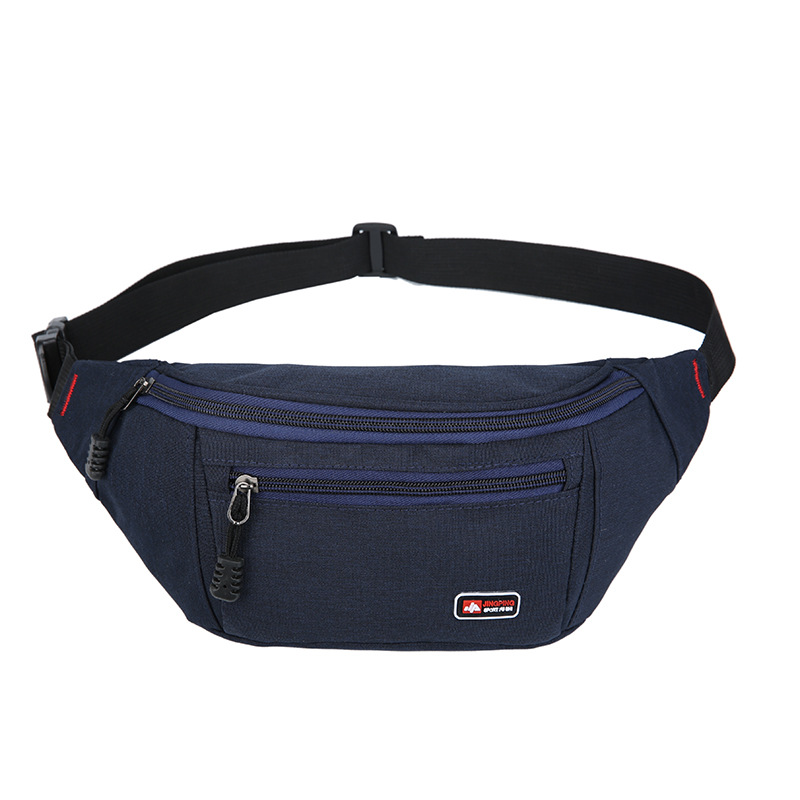 Nuevo versátil moda casual cintura bolsa hombres Oxford tela gran capacidad deportes pecho bolso del alpinismo Cambio de teléfono móvil bolsa