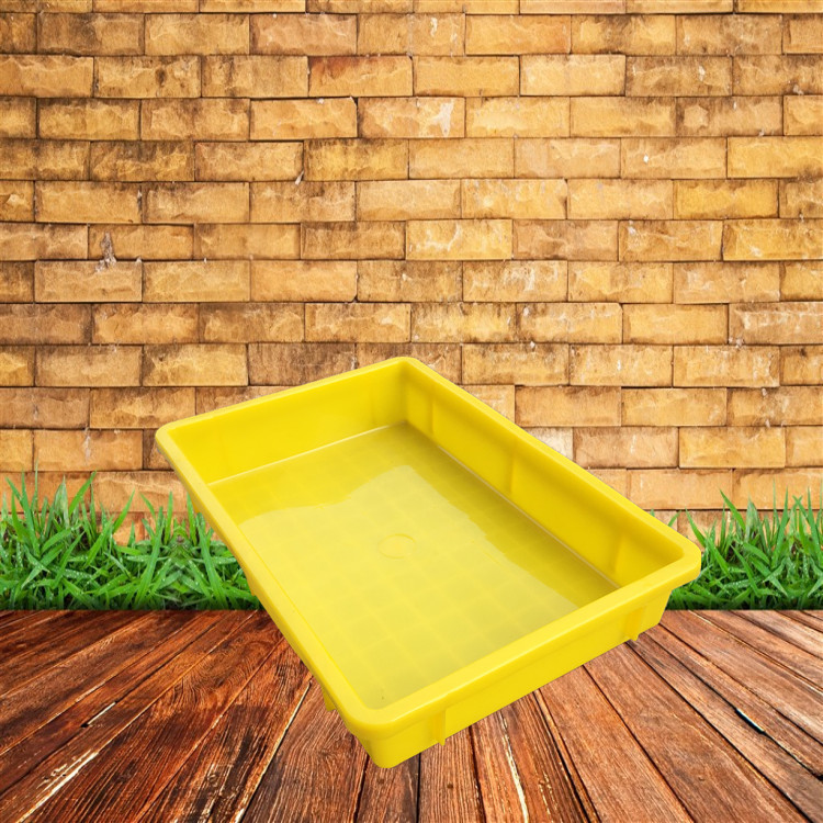 供应全新料食品长方形塑料方盘浅盘收纳盆养殖专用小托盘配套盖子