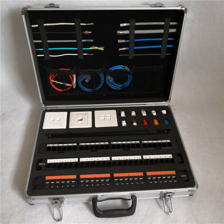 批发出售网络器材展示铝合金工具箱、网线布局工具手提操作仪器箱