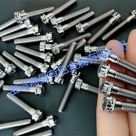M6*30摩托车柱头钛合金螺丝 酷炫梅花版