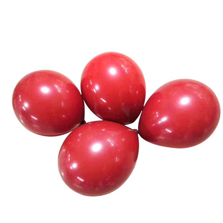 10 pulgadas 2,2g de una sola capa gema Globo Rojo ins Internet celebridad decoración de la habitación de la boda engrosada globo de látex Granada Globo Rojo