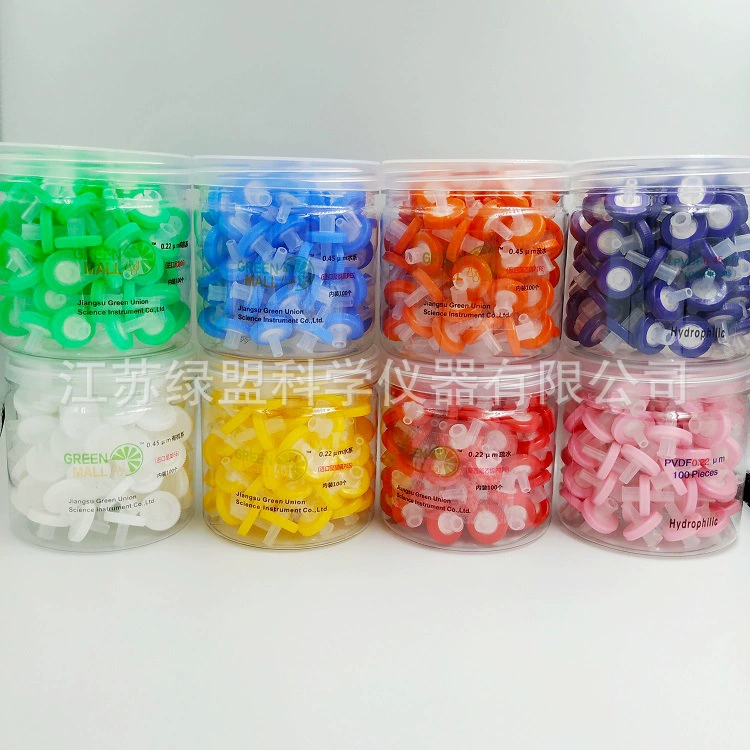 Зеленый фильтр шприца фильтра Образца Иглы полных спецификаций фильтра иглы соединения 13 мм