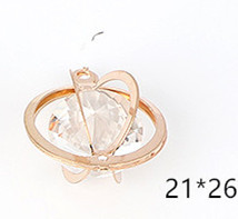 Amor creativo personalizado de cinco estrellas accesorios de joyería material de bricolaje pendientes pulsera con colgante de diamantes colgante pequeño