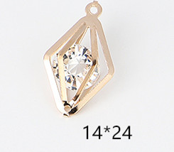 Amor creativo personalizado de cinco estrellas accesorios de joyería material de bricolaje pendientes pulsera con colgante de diamantes colgante pequeño