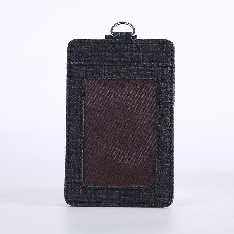 Titular de la tarjeta de identificación de trabajo al por mayor de fábrica titular de la tarjeta de PU insignia telescópica hebilla cordón control de acceso titular de la tarjeta de bus con cordón