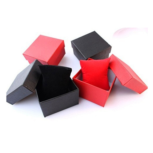 Wholesale direct supply small amount gift box/watch box, factory wholesale black and red hardboard boxes