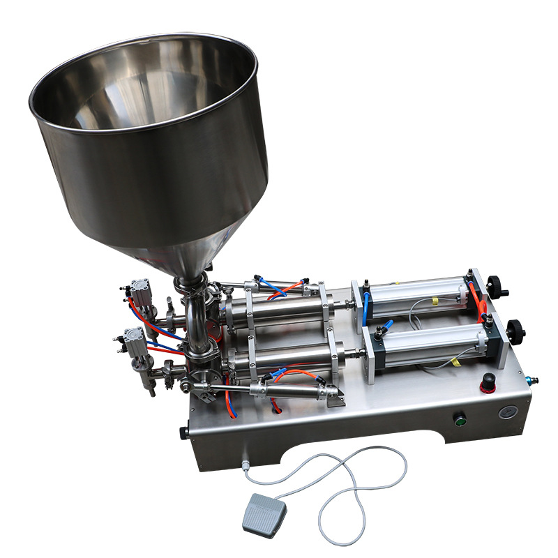 专业生产供应G2WGD双头膏体灌装机  带气压膏体灌装机（卧式）