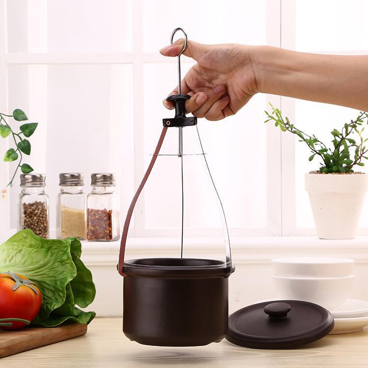 Cocina gadget multi-función tazón-dispositivo de toma/tazón-clip botella de vino apertura chef no-scald anti-scald placa