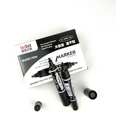 Large Double Head Marker, Durable Express Logistics Markers Black Red POP Pens, Large Capacity Oil-based Pens Wholesale