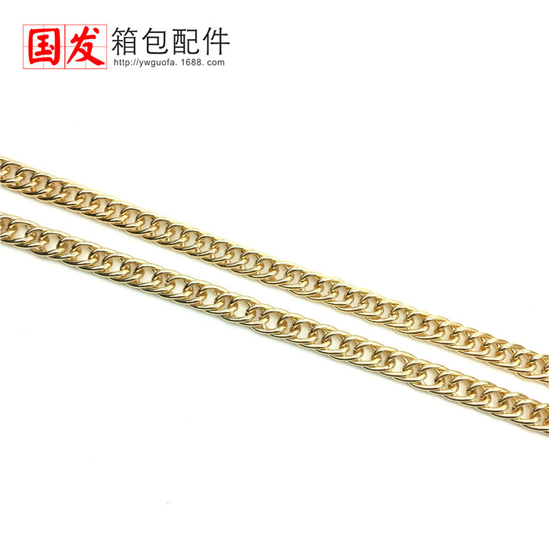 120cm cadena densa doble cadena tejida de alta calidad abrazadera cadena accesorios de bolsa de oro