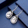 Accessory for bride, crystal earings, earrings, European style, suitable for import