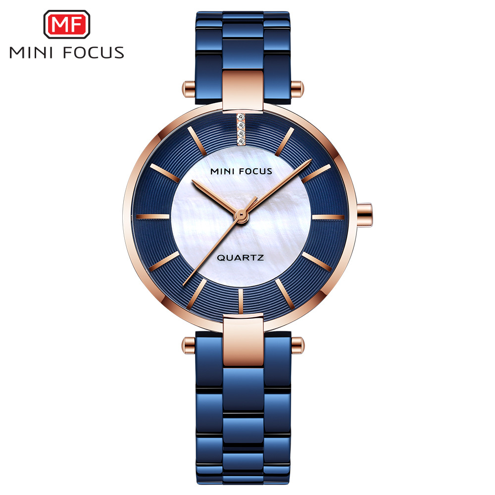 Mini Focus Fashion Steel Band Mother-Of-Pearl Women's Watch Japanese Movement Waterproof Women's Quartz Watch 0224L