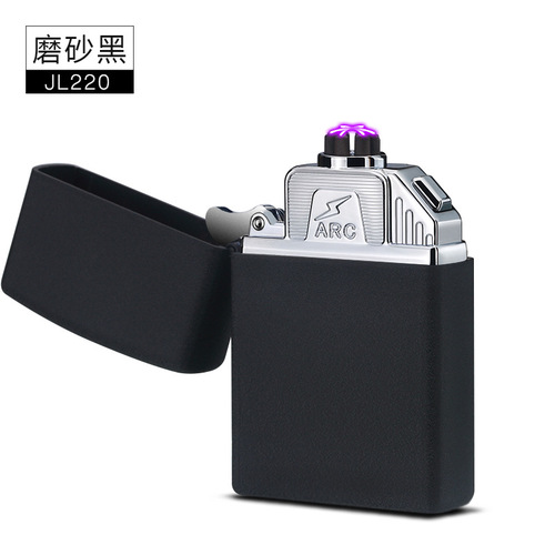Factory direct sales JL220 metal creative six-arc pulse arc lighter pipe cigar USB rechargeable lighter