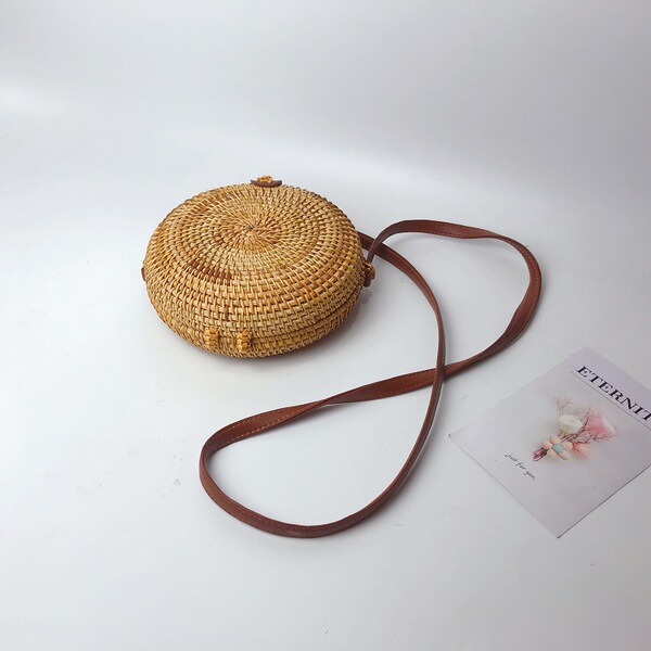 straw one-shoulder bag