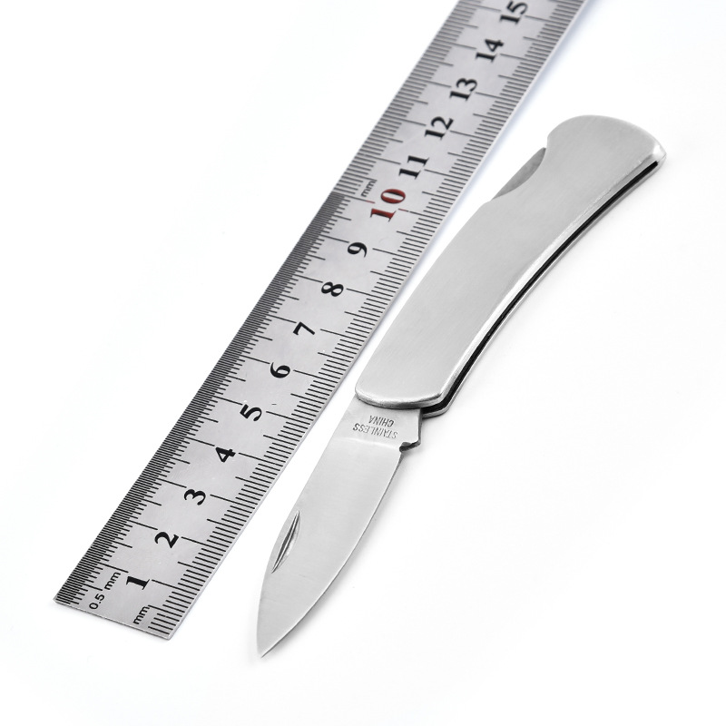 野营刀具果皮刀不锈钢瓜果削皮刀礼品刀具迷你折叠水果刀便携