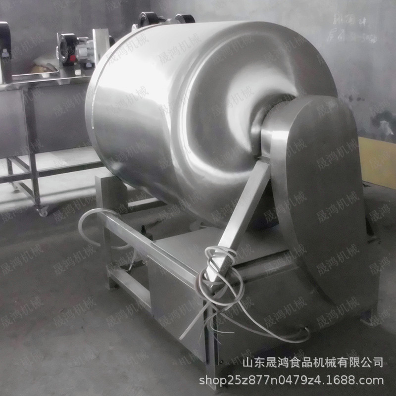 供应湖北腊肉腌制机 食品级不锈钢材质 800L真空滚揉机价格