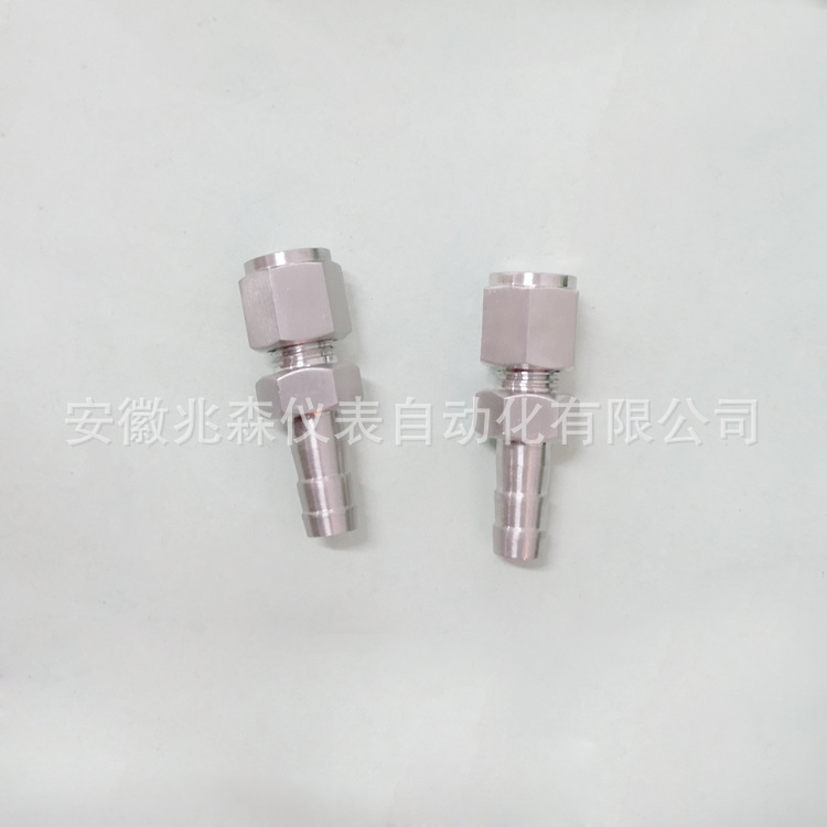 不锈钢1/4卡套宝塔形接头φ5-φ6-φ8-φ10-φ12-φ16仪表接头