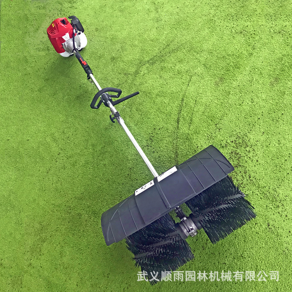 52cc便携式汽油动力清扫机 动力扫帚 刷草机 普通级别出口跨境