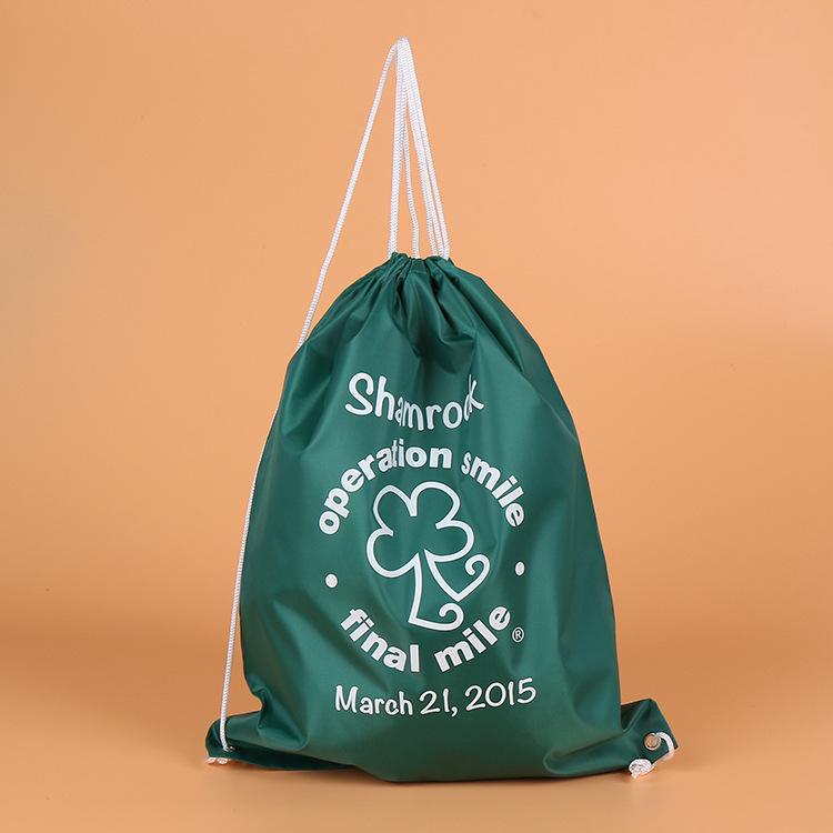 厂家 涤纶束口袋 环保书包袋 牛津布抽绳背包 拉绳束口背袋