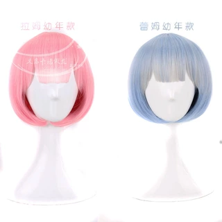 从零开始的异世界生活蕾姆拉姆女仆双子渐变幼年cosplay假发