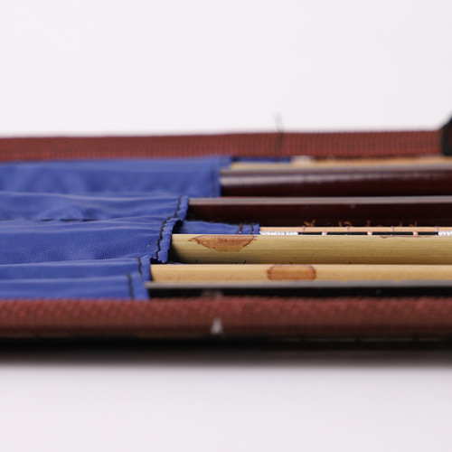 Biyoumi brush pen curtain bamboo roll with cloth student Japanese roll pen curtain pen bag Bamboo curtain manufacturer wholesale