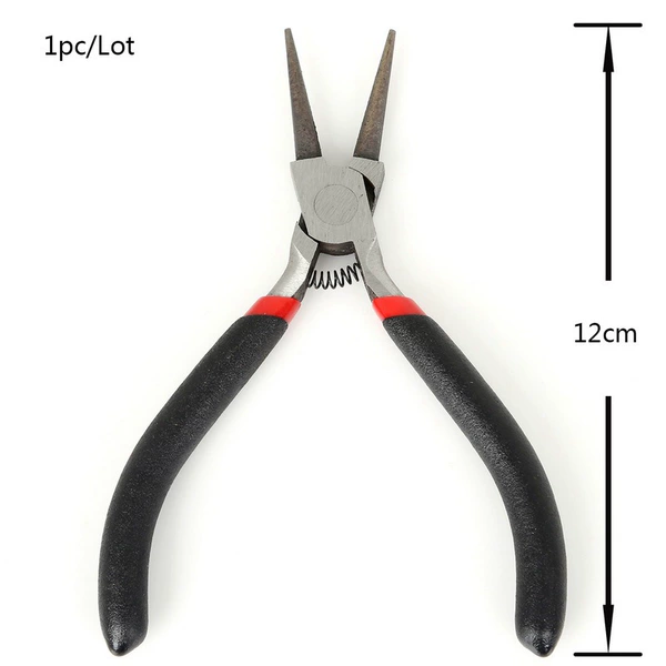 Black handle round mouth tong