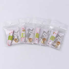 厂家批发 尺子针抵戒套装 家用便携4件套迷你工具缝纫线软尺顶针