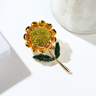 Sunflower Brooch Pin Women's – Yaxa sancaqları