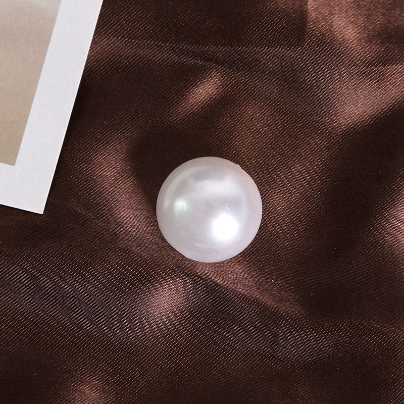 DIY hecho a mano con cuentas de accesorios de la joyería ABS agujero imitación perla perlas sueltas doble agujero perla Ropa Accesorios al por mayor