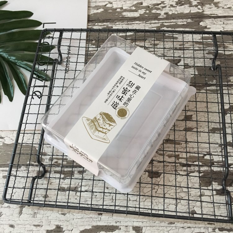 长方形天地盖烘焙包装盒芝士蛋糕西点甜蜜味道椰子格格淡奶小方盒