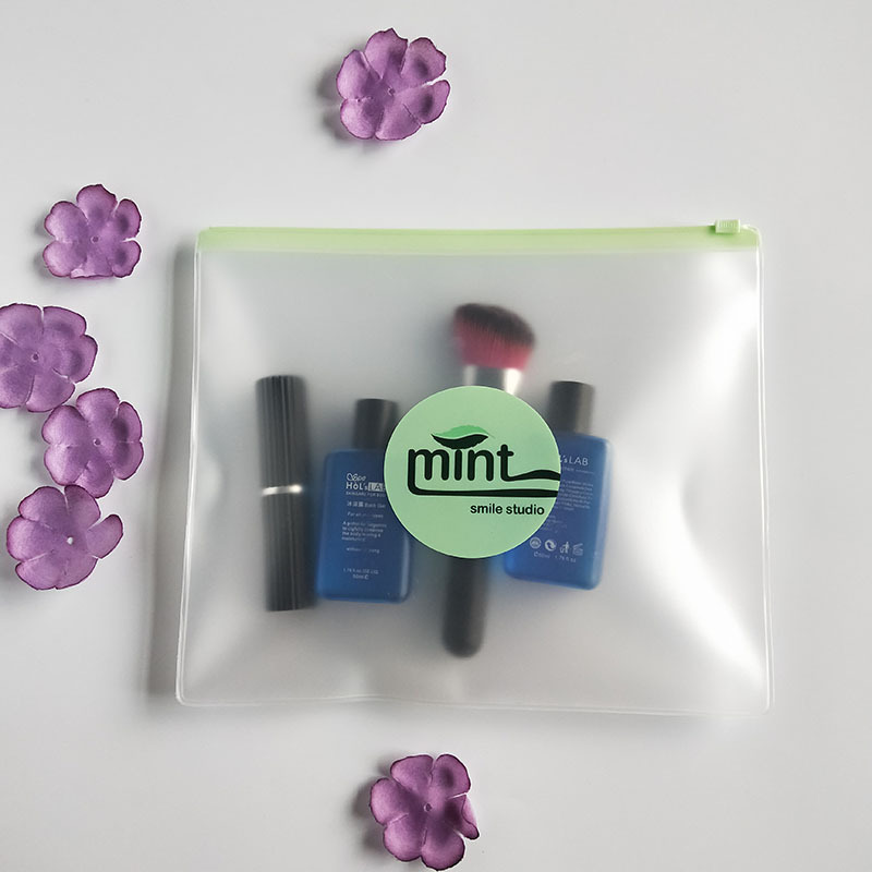 厂家供应eva袋热压磨砂半透eva化妆包 拉链袋EVA塑料袋可定印刷