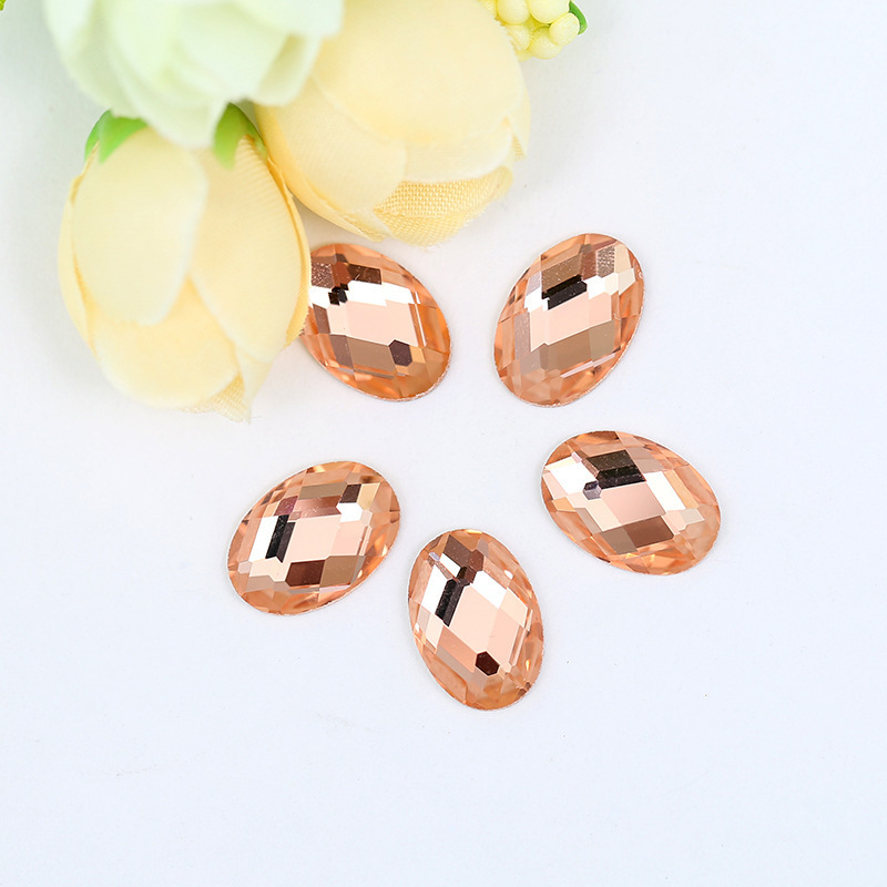 Flat Bottom Multi-Faceted Oval 6*8/8*10/10*14/13*18 Lens Special-Shaped Diamond Handmade DIY Mobile Phone Sticker